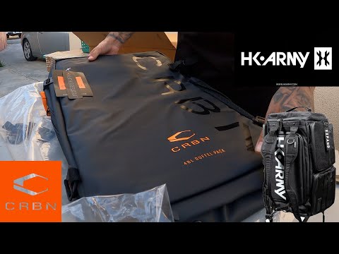 CARBON CRBN PAINTBALL BACKPACK VS HK ARMY EXPAND BAG