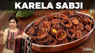 Karela Sabji Recipe | Karela Lahasun Sabzi | Bitter Gourd Garlic Fry | Karela Recipe | Karela Fry