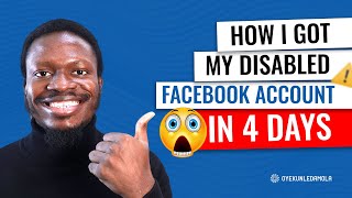 Your account has been locked Facebook 2021 - How to RECOVER your Disabled Facebook account