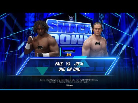 WWE 2K24: AWA Friday night smackdown: Faiz vs Josh