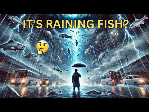 🌧️ Fish Falling from the Sky? The Incredible Truth Behind Animal Rain! 🐟 👍😃#weirdfacts