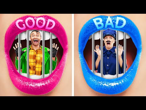 BAD COP VS GOOD BURGLAR VS GRANDMA IN JAIL || Amazing Food Hacks and Funny Situations by Rocketmons!