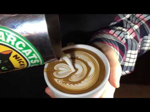 Latte art wing tulip