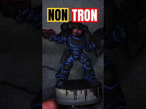 Warhammer goes TRON #warhammerpainting #spacemarines #spacemarine2 #warhammer40k #tron #rgb #40k