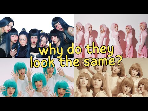 kpop girl groups with the same hair!