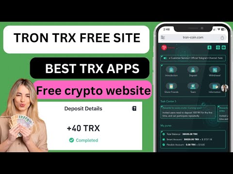 Trx Earning site launching today | Most profitable tron and usdt site | Best trx tron crypto apps