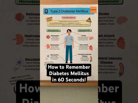 🔥 How to Remember Diabetes Mellitus in 60 Seconds! [Nursing Notes]