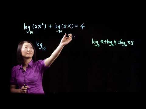 Solving Logarithmic Equations