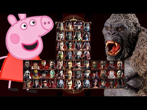 Mortal Kombat 9 - PEPPA PIG 🐖 & KONG 🐵 - Expert Tag Ladder - Gameplay @(1080p) 60ᶠᵖˢ ✔