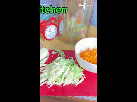 Carrot and Cabbage grating/cutting/slicing #ASMR #cutting #slicing