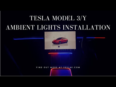 Ambient LED Lighting Installation for Tesla Model 3 & Y | Step-by-Step Guide