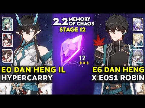 E0S1 Dan Heng IL & E6 Dan Heng x E0S1 Robin | MOC 12 v2.2 | Honkai star rail.