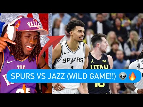 Reaction To Spurs Vs. Jazz NBA CUP Highlights!!