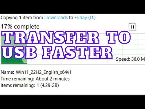 How to increase USB transfer speed in windows 10 and 11