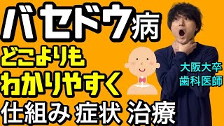 どこよりもわかりやすく&詳しく！！バセドウ病とは？発病の仕組み 症状 治療 甲状腺ホルモン 自己免疫疾患【病理学】【臨床医学】【内科学】【解剖生理学】