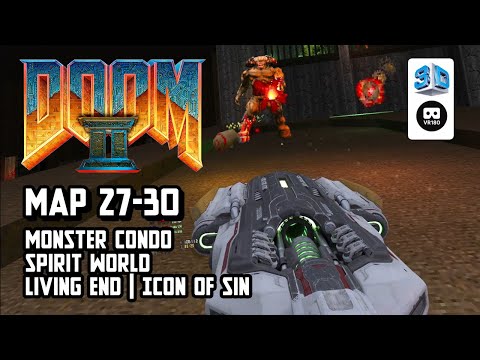 【gzdoomvr】DooM 2: MAP 27-30 (end)【VR180 8K 3D】