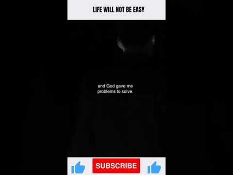 LIFE WILL NOT BE EASY - Motivational Speech #shorts