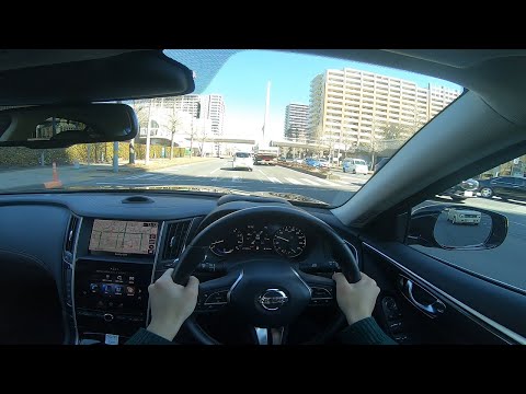 日産V37スカイラインハイブリッド後期公道試乗編！NISSAN SKYLINE POV DRIVE 350GT