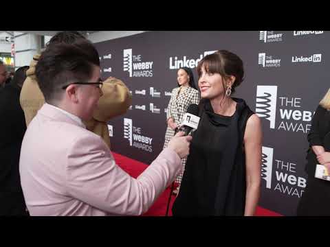 Claire Graves speaking about women on the Red Carpet at the 28th Annual Webby Awards #Webbys