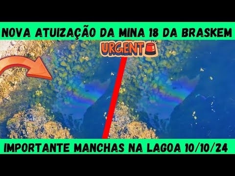 Atualização 147 da mina 18 da BRASKEM no Mutange | Maceió | Alagoas Brasil | visto de cima em 4K