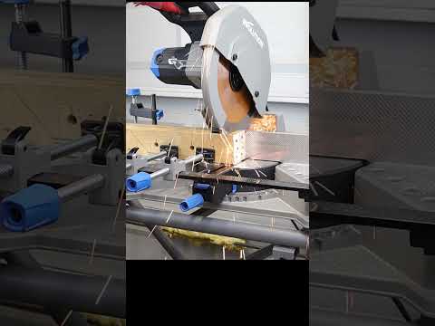 Multi Material Cutting \\ Aluminum Wood Steel #evolution #diy #mitersaw   #toolreview