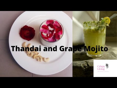 Thandai and Grape Virgin Mojito Recipe || Refreshing Summer Drinks ||