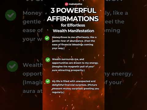 3 Affirmations for Effortless Wealth Manifestation