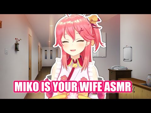 Miko is Your Wife ASMR 【Hololive English Sub】