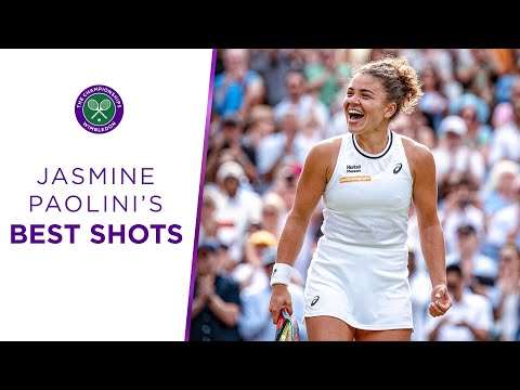 Stunning Shotmaking & Huge Smile 😁 | Jasmine Paolini's Best Shots from Wimbledon 2024