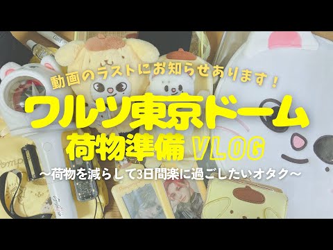 【Stray Kids】気狂いSTAYのワルツ東京ドーム荷物準備VLOG【軽量化大作戦】