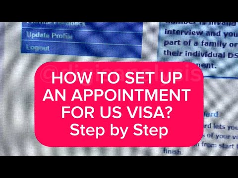 SET UP AN APPOINTMENT FOR US VISA? Step by Step  #usvisa #ustouristvisa #usa #fyp #usvisainterview