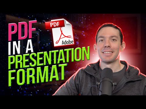 How to use a PDF in a presentation format (Adobe Reader)