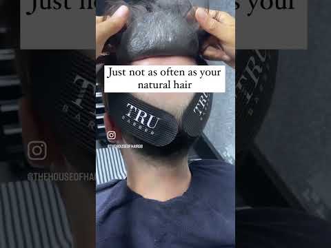 💈❇️❓#hairsystem #hairreplacement #hairloss #thehouseofhairgb Popular Question | Can I Wash it?