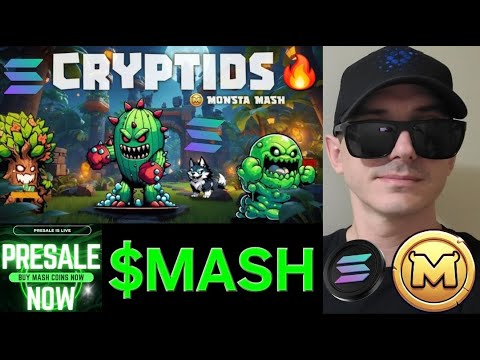 $MASH - CRYPTIDS MONSTA MASH TOKEN PRESALE CRYPTO COIN HOW TO BUY ICO SOLANA SOL GAME P2E NFTS NEW