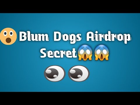 Blum Dogs  Airdrop Secret | How to claim Dogs coin in Blum