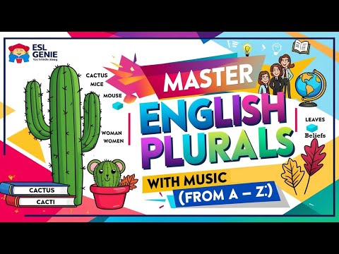 🎤Plurals Fun Song  -  Plural Rules (From A -Z) #esl #grammarfun #eslsong #eslkids #singalong #esl