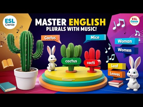 🎤Master English Plurals with this Fun Song  -  Plural Rules (From A -Z) #esl #grammarfun #eslsong