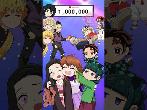 Thank You for 1M Subscribers 💖 | Demon Slayer Animation #KimetsuNoYaiba