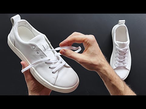 HOW TO PUT SHOELACES ON SHOE STEP BY STEP