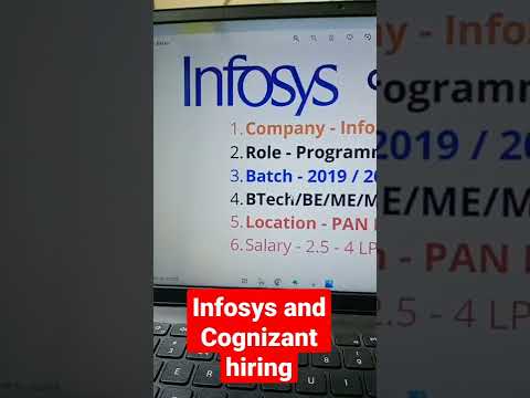 Infosys and Cognizant hiring