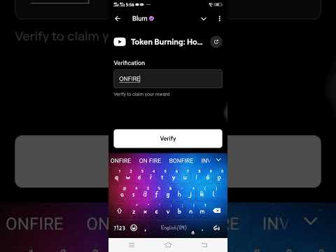 Token Burning How Today | Token Burning Blum New YouTube Video Code 9 October Video Keyword blum