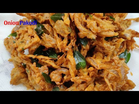 Onion Pakodi / కరకరలాడే ఉల్లిపాయ గట్టి పకోడీ / street style ullipaya Pakoda