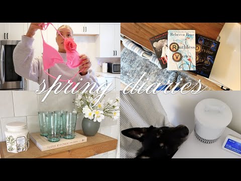 spring diaries: spring amazon haul, books I’m reading, date night, running errands & cleaning 🫧📚🌸