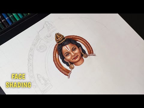 Draw shree Ram Lalla face 🥰 | Hyper realistic colour pencil sketch