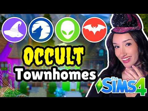 every Town Home is a different OCCULT in The Sims 4