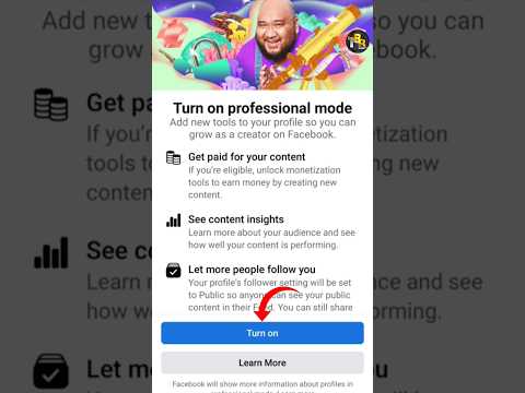 facebook turn on professional mode on kaise kre #shortsfeed #shortvideo #shorts #virel #tending