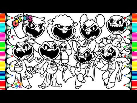 Poppy Playtime Chapter 4 Coloring Pages / Nightmare Critters / NCS Music