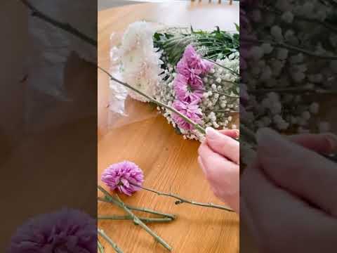 🌷 Easy DIY Flower Styling  #diyhomedecor