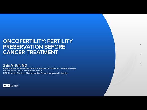 Oncofertility: Fertility preservation before cancer treatment