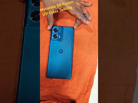 How to install Motorola 50 fusion Uv glass testing Waterproof #youtubeshorts #trendingshorts